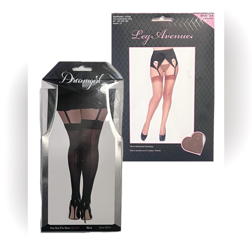 SOLD - Leg Avenue and Dreamgirl Set of Stockings